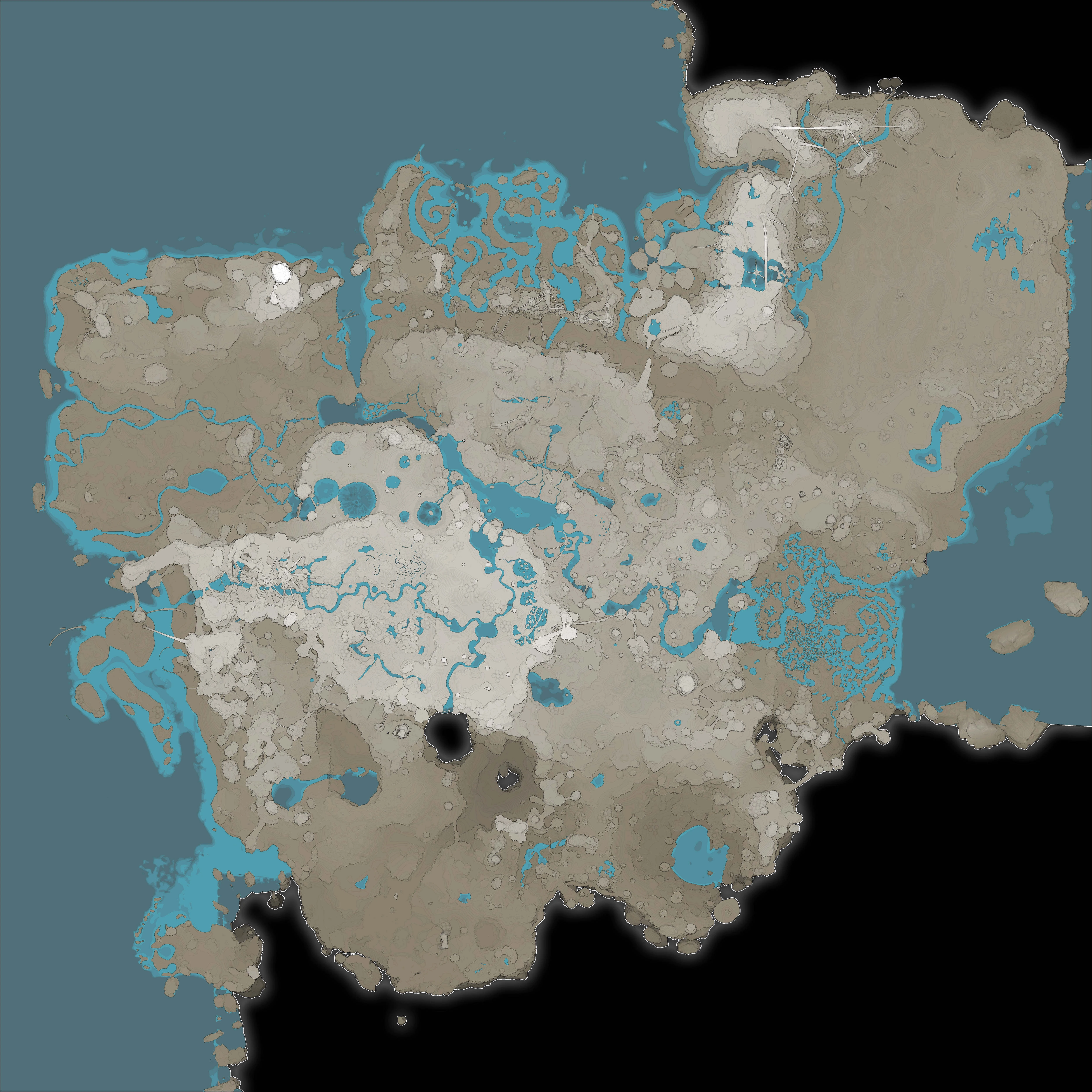 Carte du monde de Satisfactory